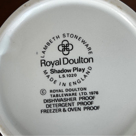 Vintage Royal Doulton Lambeth Stoneware "Shadow Play" Creamer/Milk Jug England - Picture 7 of 7